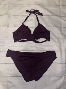 Costume da bagno bikini donna M top XL fondo Kona Sol viola - Foto 1 di 2
