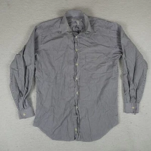 Vintage Emporio Armani Kleid Shirt Herren Größe 39/15,5 weiß/blau gestreift - Bild 1 von 19