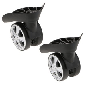 4 Packs Replacement  Wheels Casters Dual Roller for Luggage J-049A