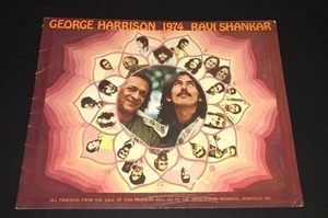 George Harrison Ravi Shankar 1974 World Tour Concert Program - Picture 1 of 3