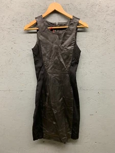 Cynthia Rowley Leather Knit Dress Women’s Size 2 Black Silk Lined Tank NWT $595 - Picture 1 of 9