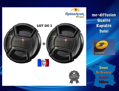 PROST 1 Lot De 2 Bouchons Cache objectif 72mm Canon, Nikon, Tamron, Sigma