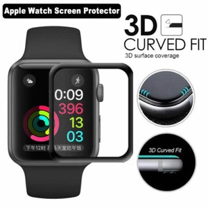 Protection écran en verre trempé incurvé complet pour Apple Watch iWatch 7 41mm 45mm - Photo 1 sur 3