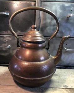 Bouilloire Cuivre Mecap Belgique H 28,5 Cm - Foto 1 di 11