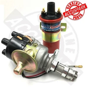 Land Rover Electronic Distributor with AccuSpark RED Sports Coil Lucas 45D Type - Picture 1 of 7