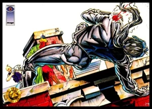 1993 Deathmate #23 A Fallen Shadow Grifter Shadowman Archer Card - Bild 1 von 2