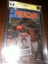2x Signed Preacher 2 CGC 9.8 SS Garth Ennis / Glen Fabry 1st App Arseface (1995)