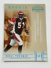 2005 Gridiron Gear Football Platinum Holofoil #/25 - Odell Thurman RC - Bengals