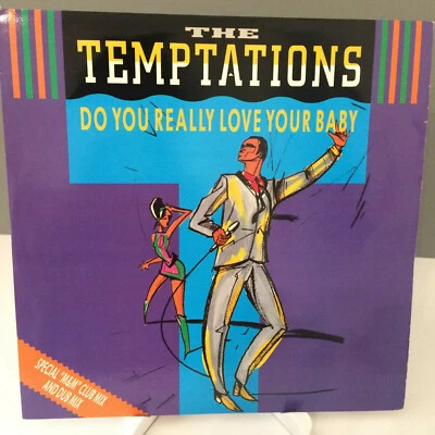 The Temptations -  Do You Really Love Your Baby 1985 UK Vinyl 12"   Mint  UNPLYD - Image 1 of 4