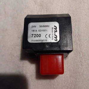 M&M TYPE 7200 SOLENOID VALVE COIL 24 VOLTS AC 18VA 50HZ - Picture 1 of 3