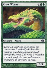 4x Craw Wurm MTG 8th Edition NM Magic Regular