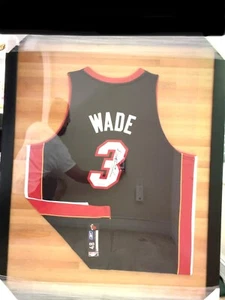 Dwyane Wade Autograph Upper Deck Jersey UDA Signed Black Miami Heat Champ MVP - Picture 1 of 5