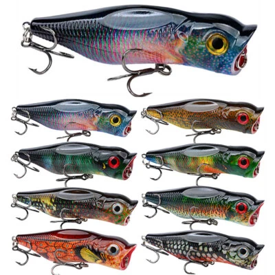 Popper Angelköder Sets Crankbait Hart Künstlich Swimbait Wobblers Karpfen - Bild 1 von 4