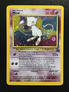 MEW Pokemon Card - WOTC Promo - Black Star - #9 - HOLO - NM (D) - Picture 1 of 10