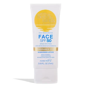 Duftfreie tägliche Sonnencreme Gesichtslotion LSF 50 | Feuchtigkeitsspendende UVA + UVB Protecti - Bild 1 von 11
