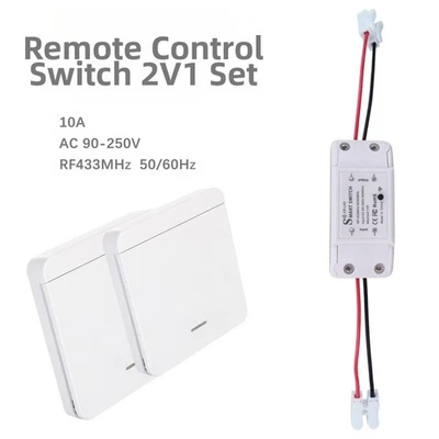 Wireless Remote Control Switch RF433 AC90 250V On Off with Safe Load Handling - Image 1 of 4