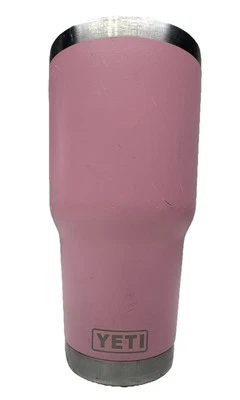 Yeti Pink Rambler copo desgastado 30 oz (sem tampa) aço inoxidável - Imagem 1 de 4