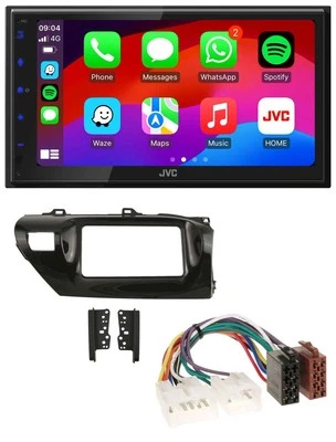 JVC Bluetooth 2DIN MP3 DAB USB Autoradio für Toyota Hilux (2015-2020) - Bild 1 von 4