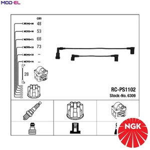 IGNITION CABLE KIT 6309 FOR PORSCHE M44.12/11 2.7L M44.52/50/51/01/06/05 2.5L - Picture 1 of 9