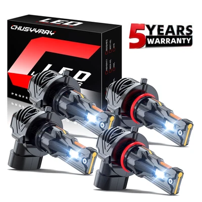 FIT Saturn Vue Base Sport Utility 2002-2007 4x 9006 9005 LED Headlight Bulbs Kit - Image 1 of 4
