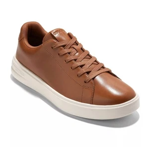 NEU! Cole Haan Herren Grand + Cross Court Leder Turnschuhe Britisch Hellbraun Größe 13 $ 175 - Bild 1 von 11