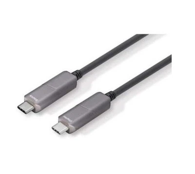 4XEM 10M Fiber USB-C Cable 4K 60HZ Fiber Optic Cable USB Type-C 4XUSBCFIBER10M - Image 1 of 4