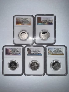 2012-S CLAD NATIONAL PARK QUARTER SET EARLY RELEASE NGC PF70 ULTRA CAMEO TOP POP - Picture 1 of 1