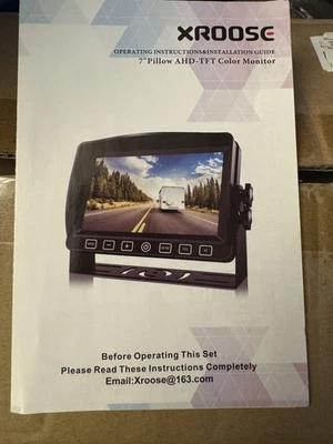 XROOSE Y2 Wired Backup Camera for RV Trailer Tractor Semi Truck Camper 1080P - Image 1 of 3