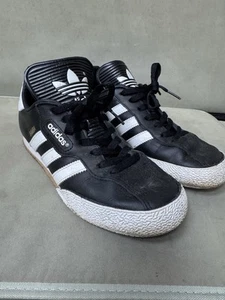 Adidas Samba Super Black Leather Classic Originals Trainers UK Size 6 unisex - Picture 1 of 8