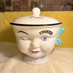 Bailey’s Irish Cream Canister Cookie Jar Limited Edition Yum Winking Eye Girl - Bild 1 von 17
