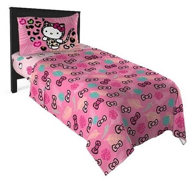 Juego de sábanas de microfibra para niños Hello Kitty "Wild Jungle" - W1008021294, W3147596364 Foto 1 de 4