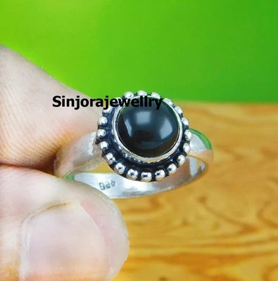 Anello regalo fatto a mano in argento sterling 925 con pietra preziosa... - Immagine 1 di 4