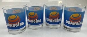 4 x Orangina Gläser klein 200ml Fassungsvermögen Vintage Frankreich Bargeschirr Sommer Getränke - Bild 1 von 6