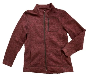 NEW! Marc NY Andrew Marc Men’s Full Zip Jacket Heathered Burgundy Long sleeve Lg - Picture 1 of 9