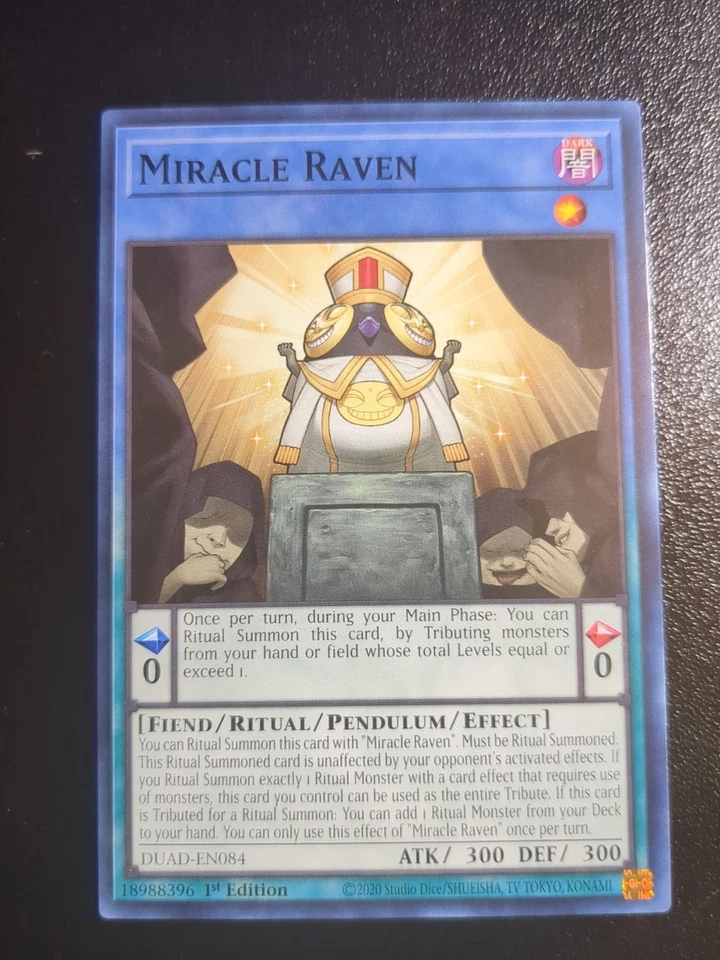 Miracle Raven DUAD-EN084 Duelist's Advance 1st Edition - Image 1 of 1