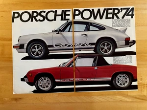 1973 Print Ad 1974 Porsche 911 Carrera 914 2.0 - Picture 1 of 1