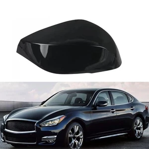 Right Rearview Side Mirror Cover Cap Black For Infiniti Q50 Q60 Q70 QX30 2014-21 - Picture 1 of 4