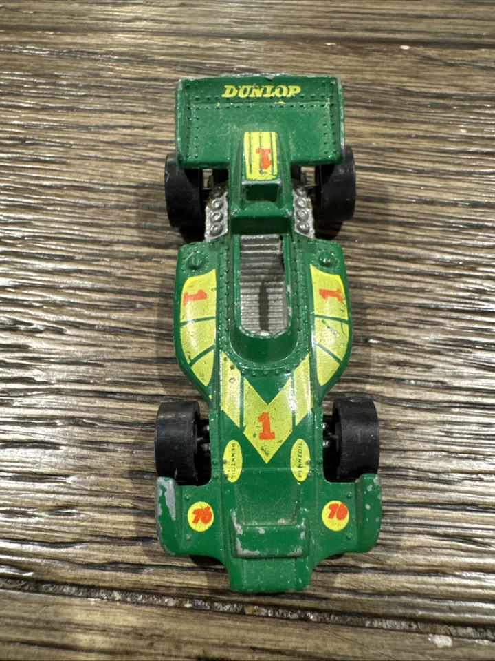 De colección Hot Wheels Redline 1973 El Rey Special Dunlop verde Hong Kong eje doblado Foto 1 de 3