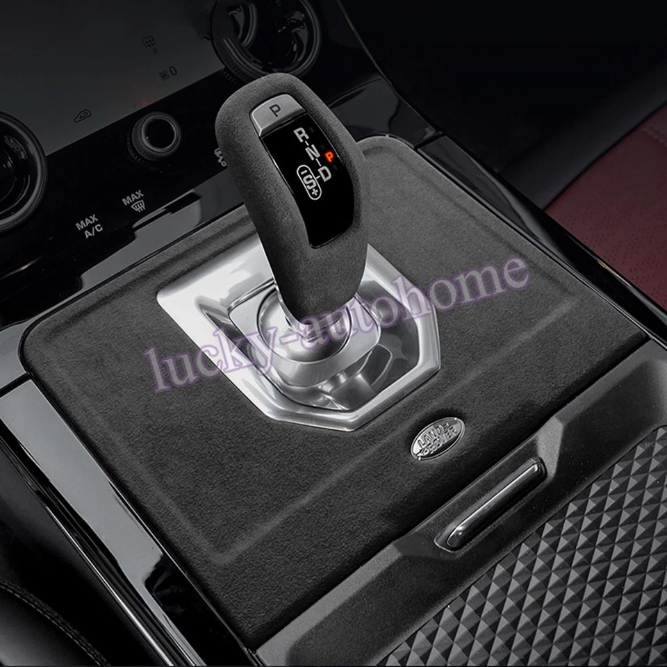 Cubierta de panel de perilla de cambio de marchas Alcantara para Range Rover Evoque L 2021 2022 Foto 1 de 4