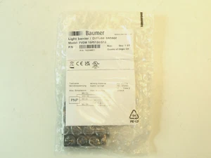 NIB Baumer 10234651 Model FVDM 15P5130/S13 Light Barrier Diffuse Sensor - Picture 1 of 3