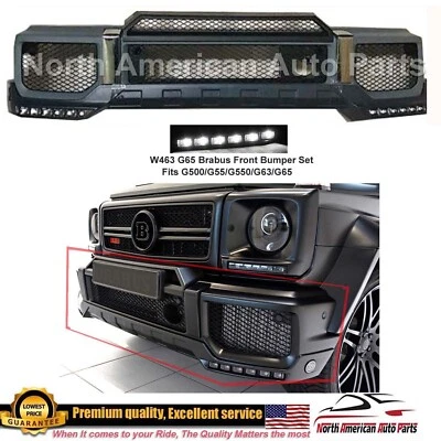 Kit de carrocería G63 parachoques delantero labio inferior borde superior LED Brabus G-Wagon G65 Foto 1 de 4