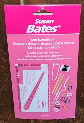 Kit esencial de hilo Susan Bates 19 piezas con práctica bolsa #14159 Foto 1 de 2