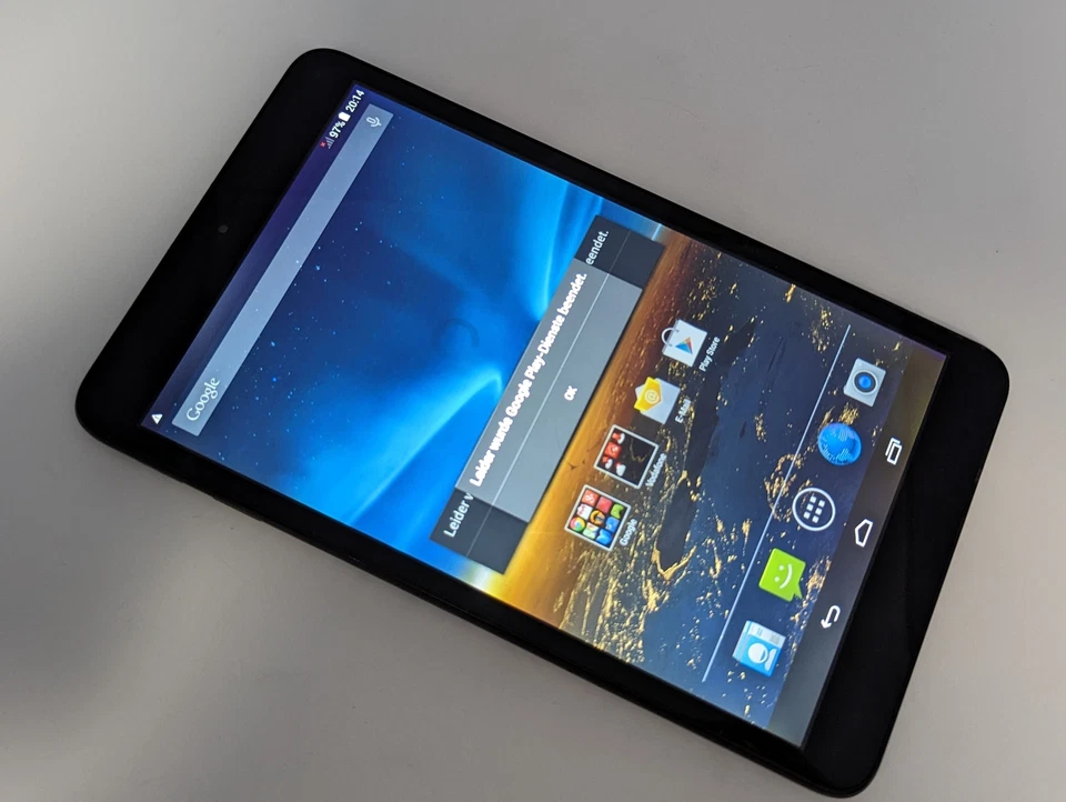 Vodafone Smart Tab 4 8GB, WLAN + 3G 8 Zoll - Basalt Black Glasbruch Defekt - Bild 1 von 4