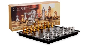 Magnetic Chess Set Travel Toy Board That Becomes A Storage Compartment Durable - Picture 1 of 8