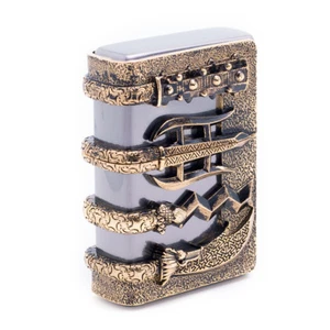 Zippo Oriental Arms Bl Lighter  Genuine Original Packing 6 Flints set Gift - Picture 1 of 11