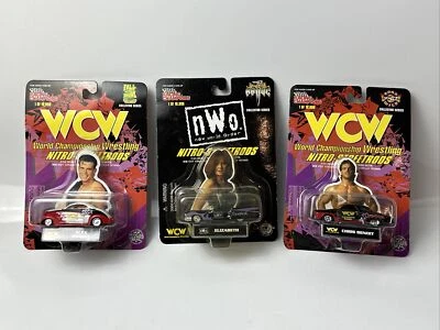 Lote De 3 - Campeones De Carreras WCW Chris Benoit & Alex Wright & Nuevo Orden Mundial Elizabeth 1/64 Foto 1 de 4