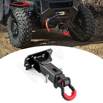 2" Shackle Hitch Receiver+Front Hitch Mount For Polaris Ranger XP 1000 2018-2025 - Imagem 1 de 4