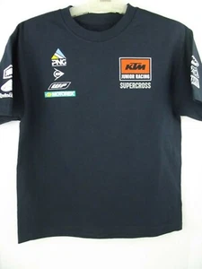 Camiseta TLD KTM SX Troy Lee Jr Carreras Supercross Moto MX Azul Marino Niños Nueva Sin Etiquetas - Imagen 1 de 6