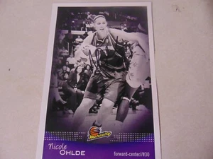 BASKETBALL CARD PHOTO SIGNED MERCURY NICOLE OHLDE FORWARD CENTER #30 - Picture 1 of 1
