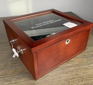 Piezas Estampillas y Monedas Colección Cuartos de Washington Originales Vitrina Sin Llave - Imagen 1 de 17